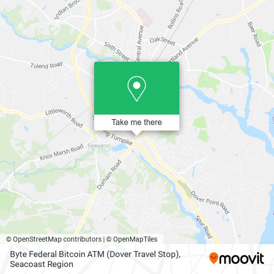 Byte Federal Bitcoin ATM (Dover Travel Stop) map