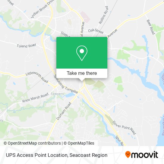 UPS Access Point Location map