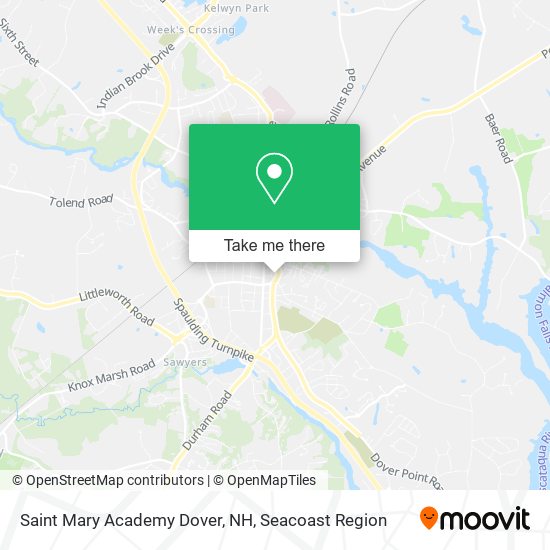 Saint Mary Academy Dover, NH map