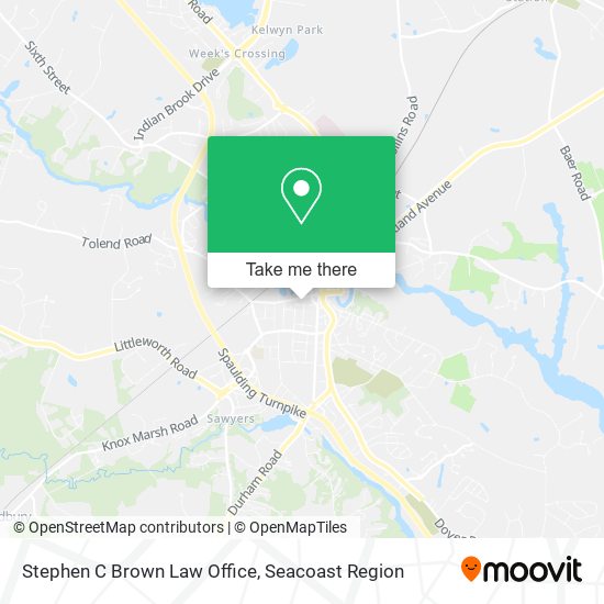 Stephen C Brown Law Office map