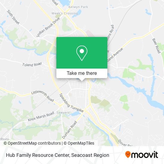 Hub Family Resource Center map