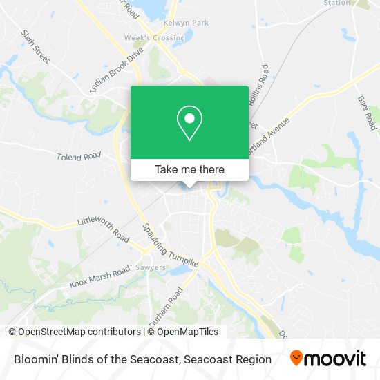Bloomin' Blinds of the Seacoast map