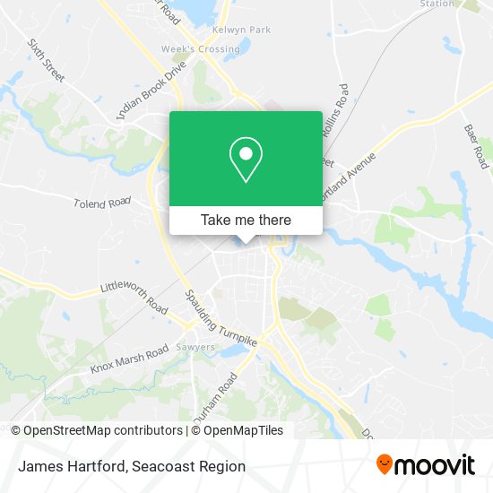 James Hartford map