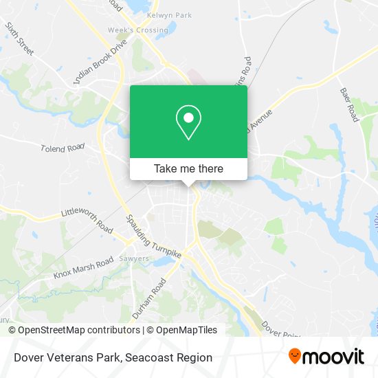 Dover Veterans Park map