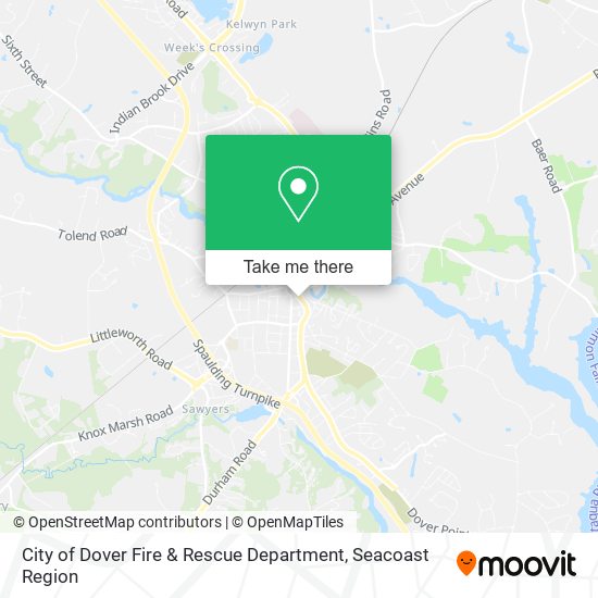 City of Dover Fire & Rescue Department map