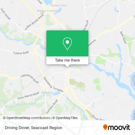 Driving Dover map