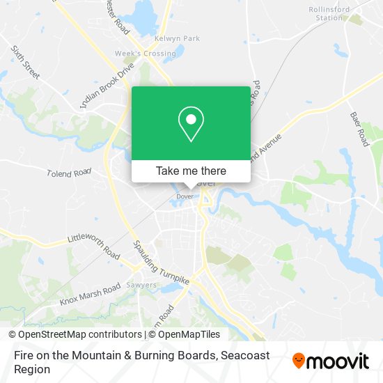 Fire on the Mountain & Burning Boards map
