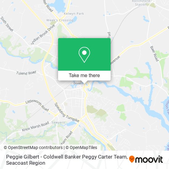 Peggie Gilbert - Coldwell Banker Peggy Carter Team map