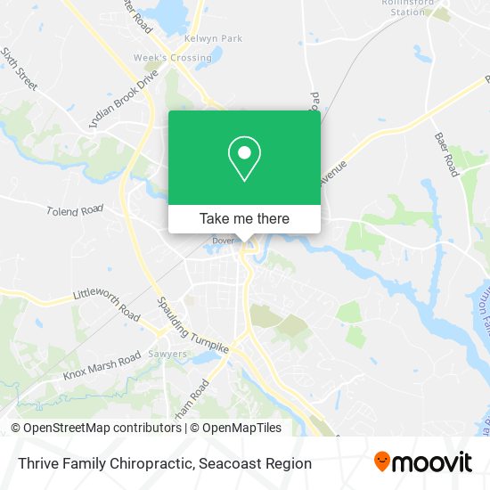 Thrive Family Chiropractic map
