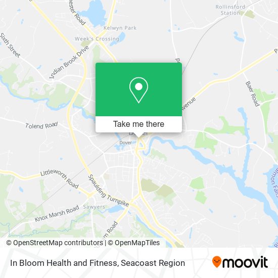 In Bloom Health and Fitness map