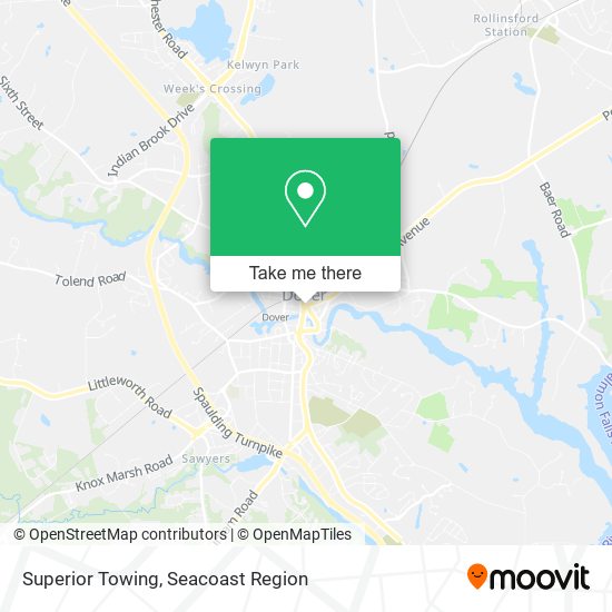 Superior Towing map