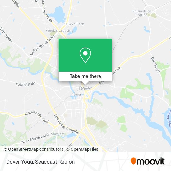 Dover Yoga map