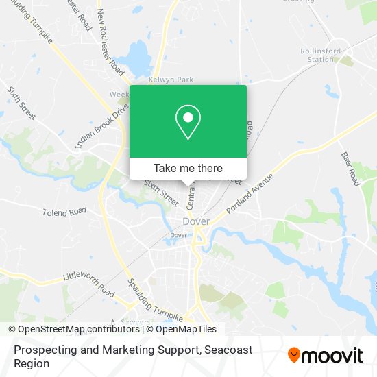 Prospecting and Marketing Support map