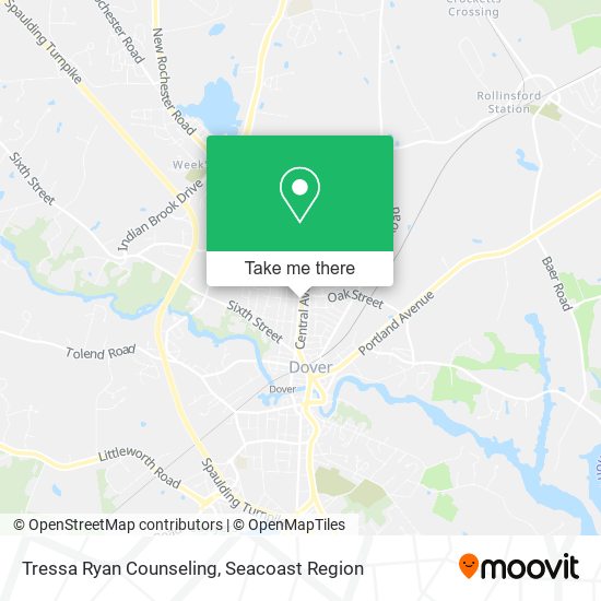 Tressa Ryan Counseling map