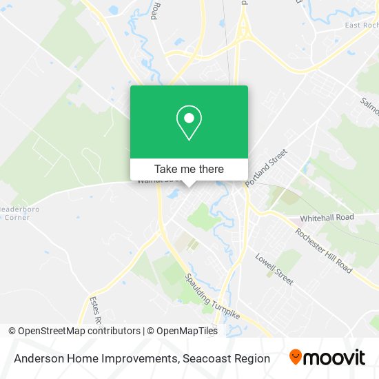 Anderson Home Improvements map