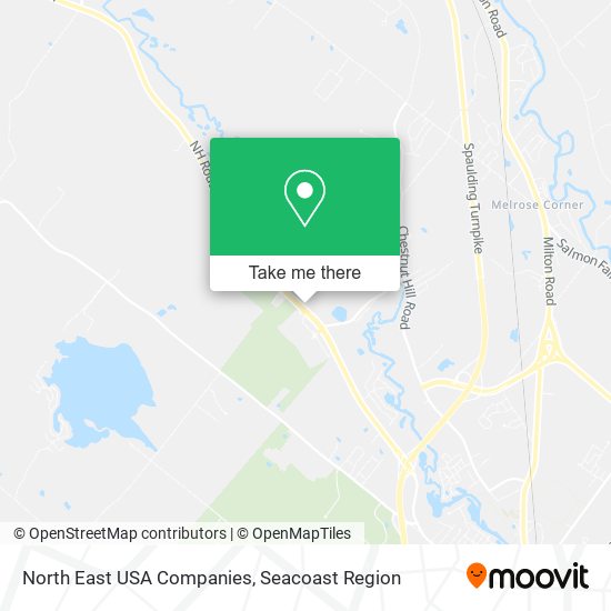 North East USA Companies map