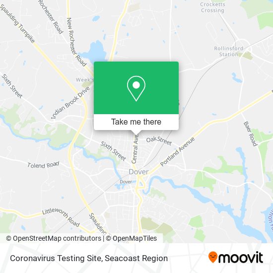 Coronavirus Testing Site map