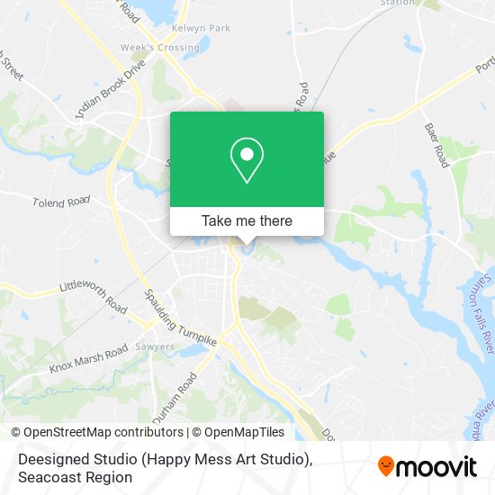 Mapa de Deesigned Studio (Happy Mess Art Studio)