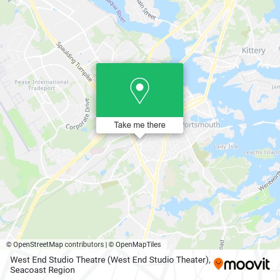 West End Studio Theatre map