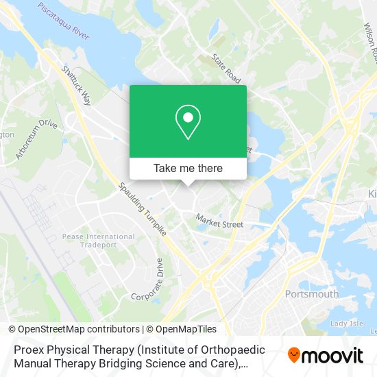 Mapa de Proex Physical Therapy (Institute of Orthopaedic Manual Therapy Bridging Science and Care)