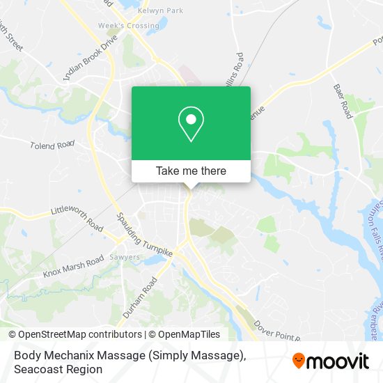 Mapa de Body Mechanix Massage (Simply Massage)