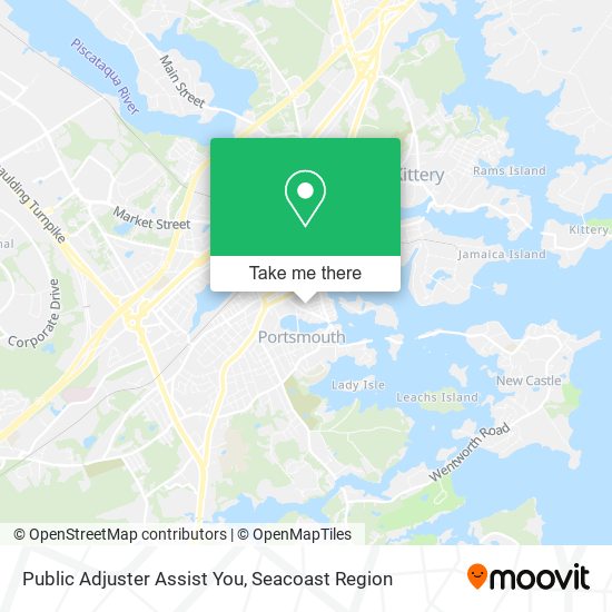 Mapa de Public Adjuster Assist You