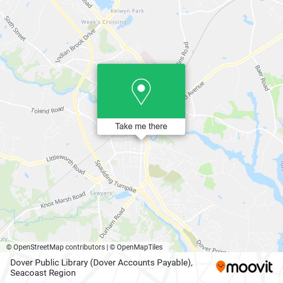 Mapa de Dover Public Library (Dover Accounts Payable)