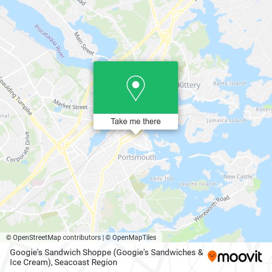 Mapa de Googie's Sandwich Shoppe (Googie's Sandwiches & Ice Cream)