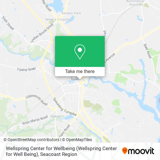 Mapa de Wellspring Center for Wellbeing (Wellspring Center for Well Being)