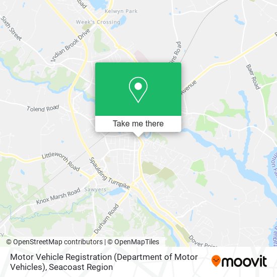 Motor Vehicle Registration (Department of Motor Vehicles) map