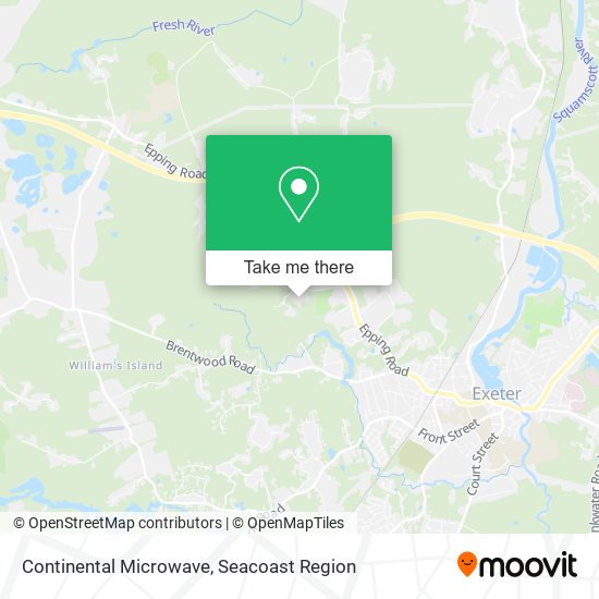 Mapa de Continental Microwave