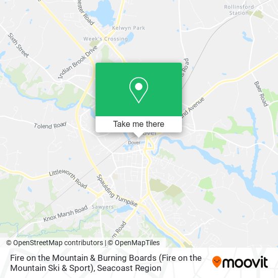 Fire on the Mountain & Burning Boards (Fire on the Mountain Ski & Sport) map