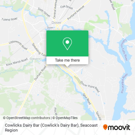 Mapa de Cowlicks Dairy Bar (Cowlick's Dairy Bar)