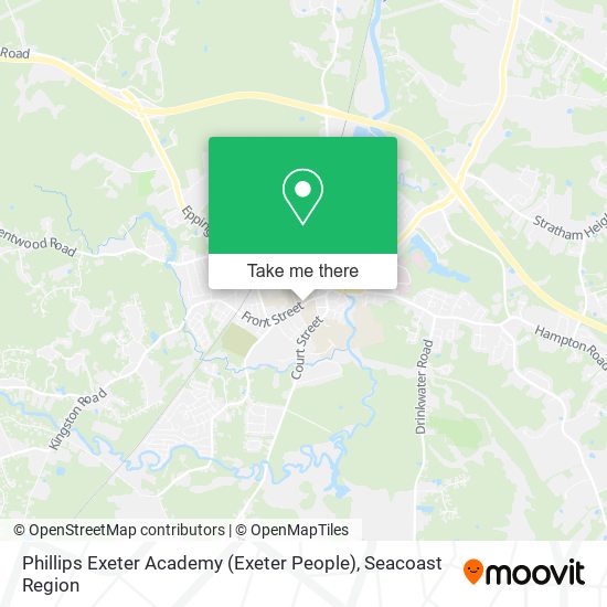 Mapa de Phillips Exeter Academy (Exeter People)
