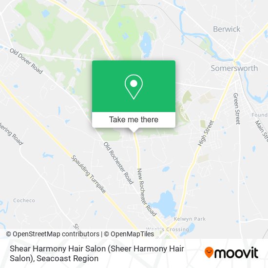 Mapa de Shear Harmony Hair Salon