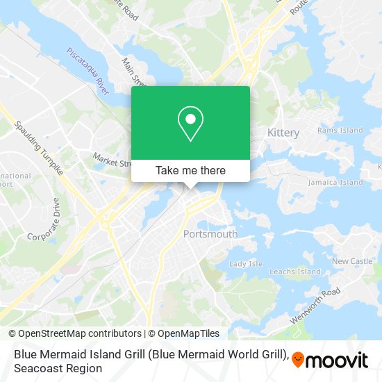 Blue Mermaid Island Grill map