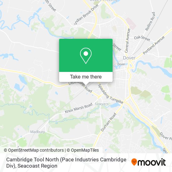 Mapa de Cambridge Tool North (Pace Industries Cambridge Div)