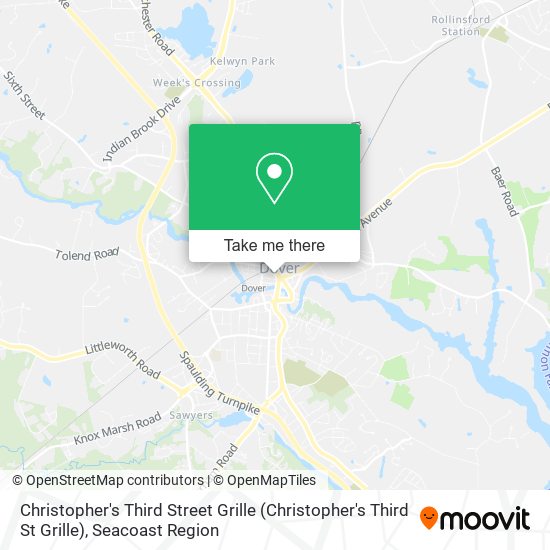 Mapa de Christopher's Third Street Grille
