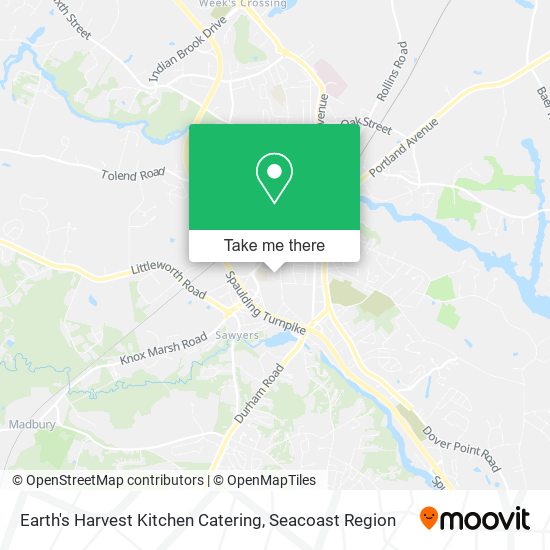 Earth's Harvest Kitchen Catering map
