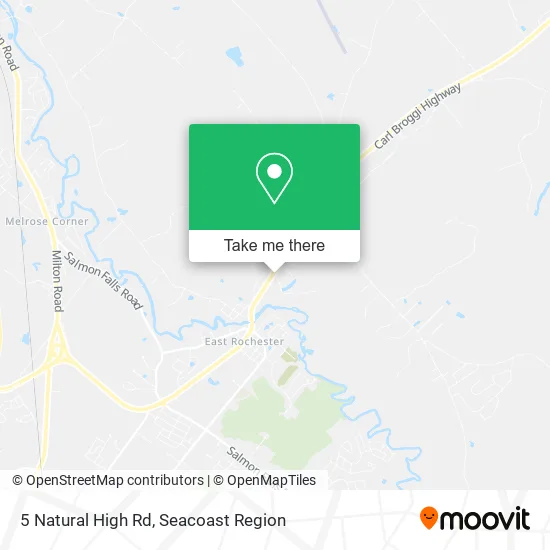 5 Natural High Rd map