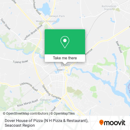 Mapa de Dover House of Pizza (N H Pizza & Restaurant)