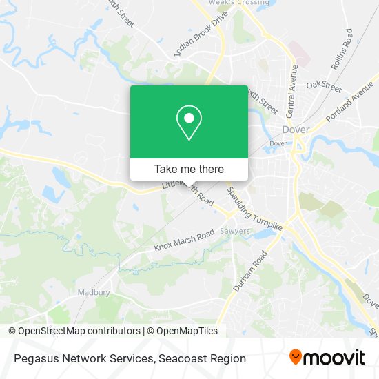 Pegasus Network Services map