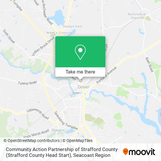 Community Action Partnership of Strafford County (Strafford County Head Start) map