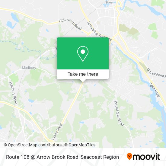 Route 108 @ Arrow Brook Road map