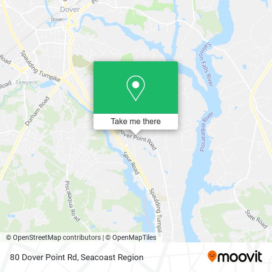 Mapa de 80 Dover Point Rd