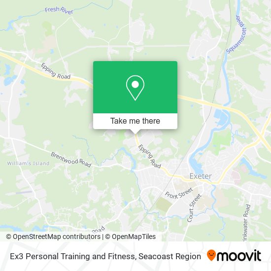 Ex3 Personal Training and Fitness map