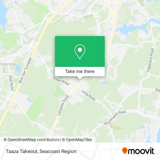 Mapa de Taaza Takeout