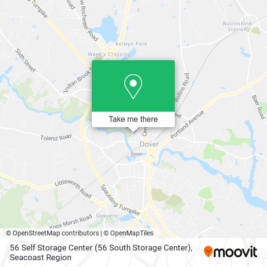 56 Self Storage Center map