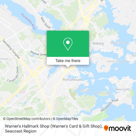 Warner's Hallmark Shop (Warner's Card & Gift Shop) map