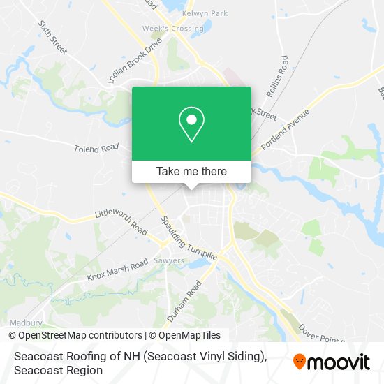Seacoast Roofing of NH (Seacoast Vinyl Siding) map